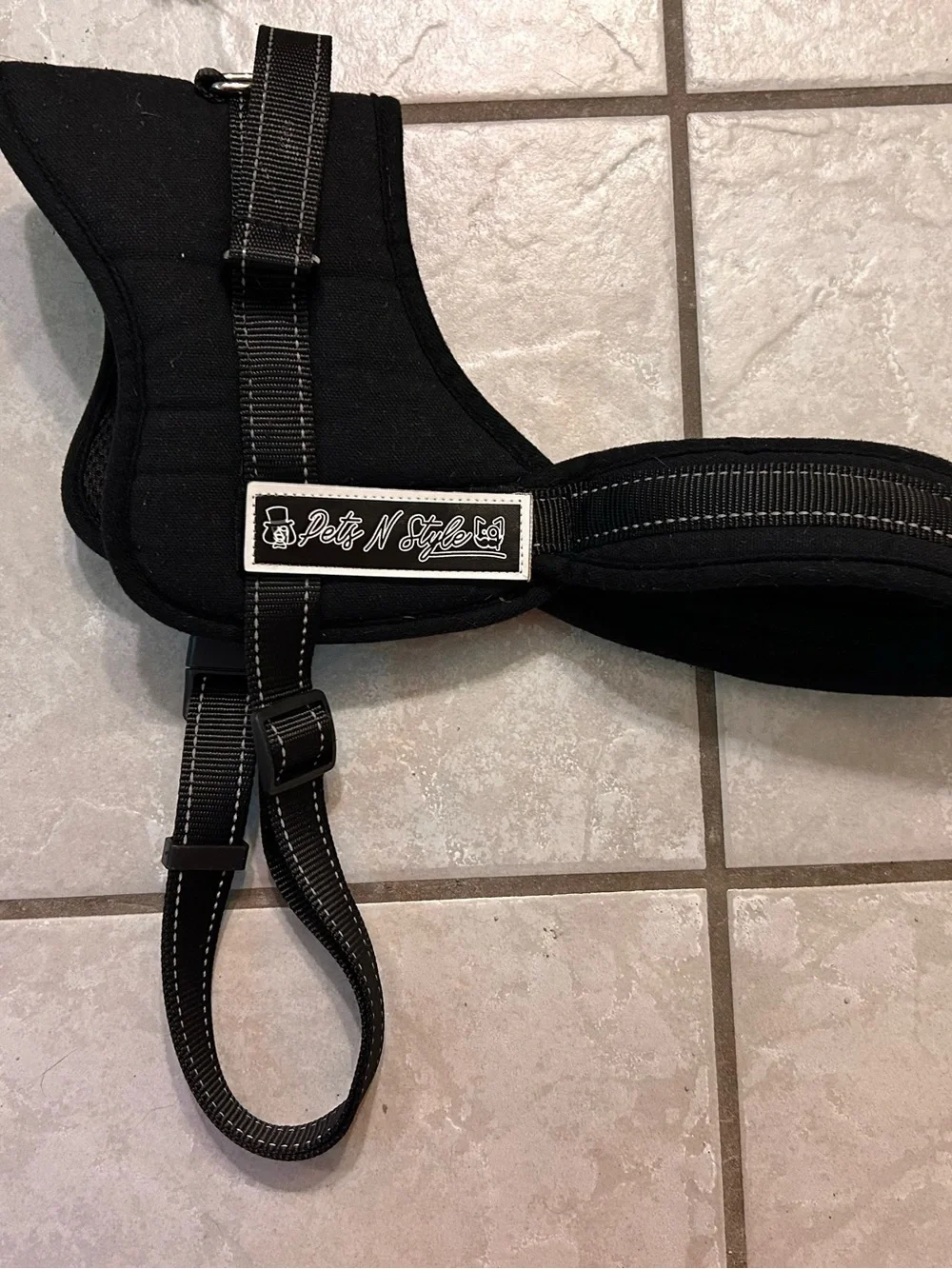 XL Black Dog Harness